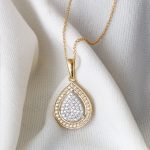Alita Pear Diamond Necklace