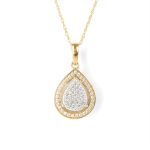 Alita Pear Diamond Necklace - Image 2
