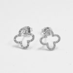 Sadie Clover Diamond Earrings - Image 3