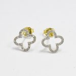 Sadie Clover Diamond Earrings - Image 4