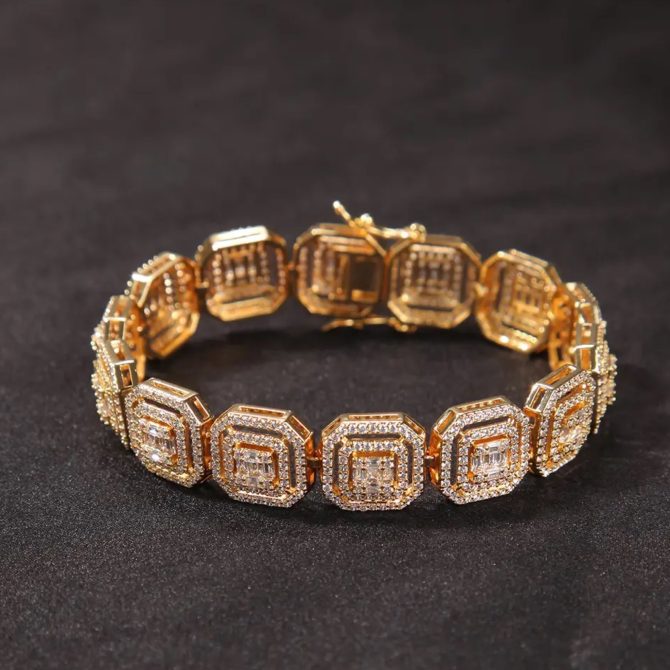 Taytum Octagon Diamond  Bracelet