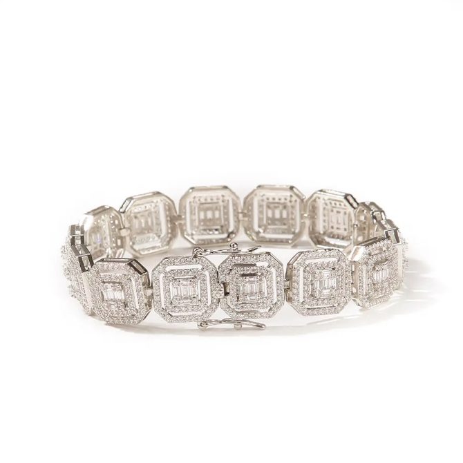 Taytum Octagon Diamond  Bracelet