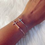 Emma Diamond Cross Bracelet - Image 5