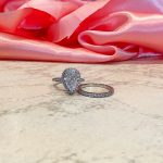 Ava Pear Diamond Moissanite Bridal Ring Set - Image 2