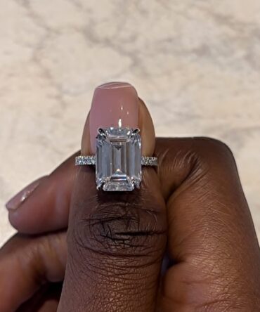 Angelique Moissanite-Diamond Engagement Ring