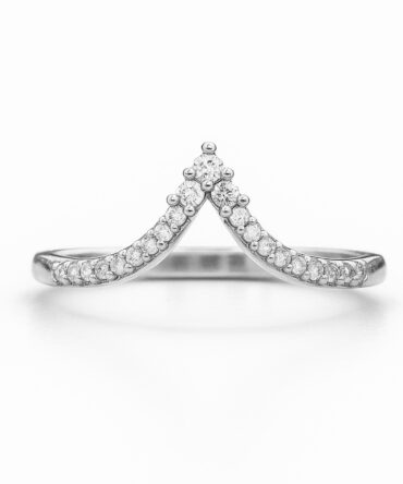 Zurelle Half Eternity Wishbone Band